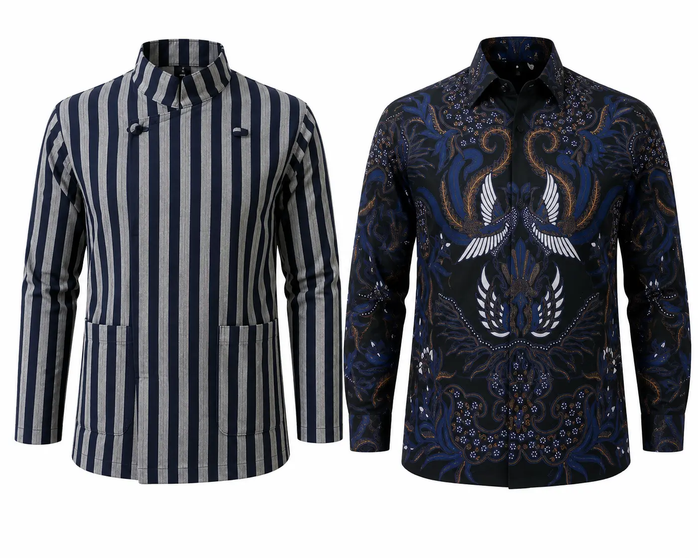 Ilustrasi Baju Lurik dan Batik